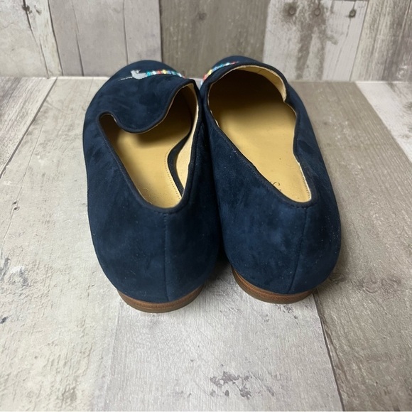 NWOB Talbots Ryan Embroidered Suede Loafers Size 8.5 - Picture 2 of 12
